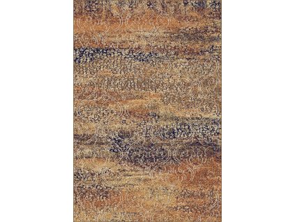 Moderní kusový koberec Agnella Adel Lahti Koniak Abstraktní béžový hnědý