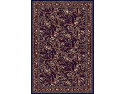 Klasický kusový koberec Agnella Adel Leaflike Granat modrý