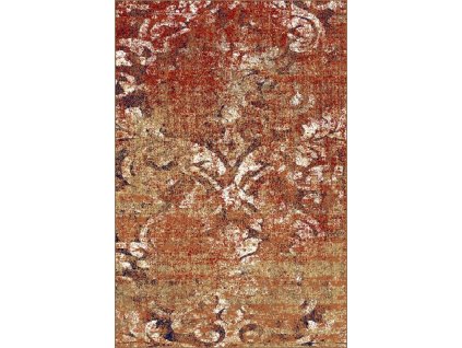 Moderní kusový koberec Agnella Adel Libre Muszkat Abstraktní béžový červený