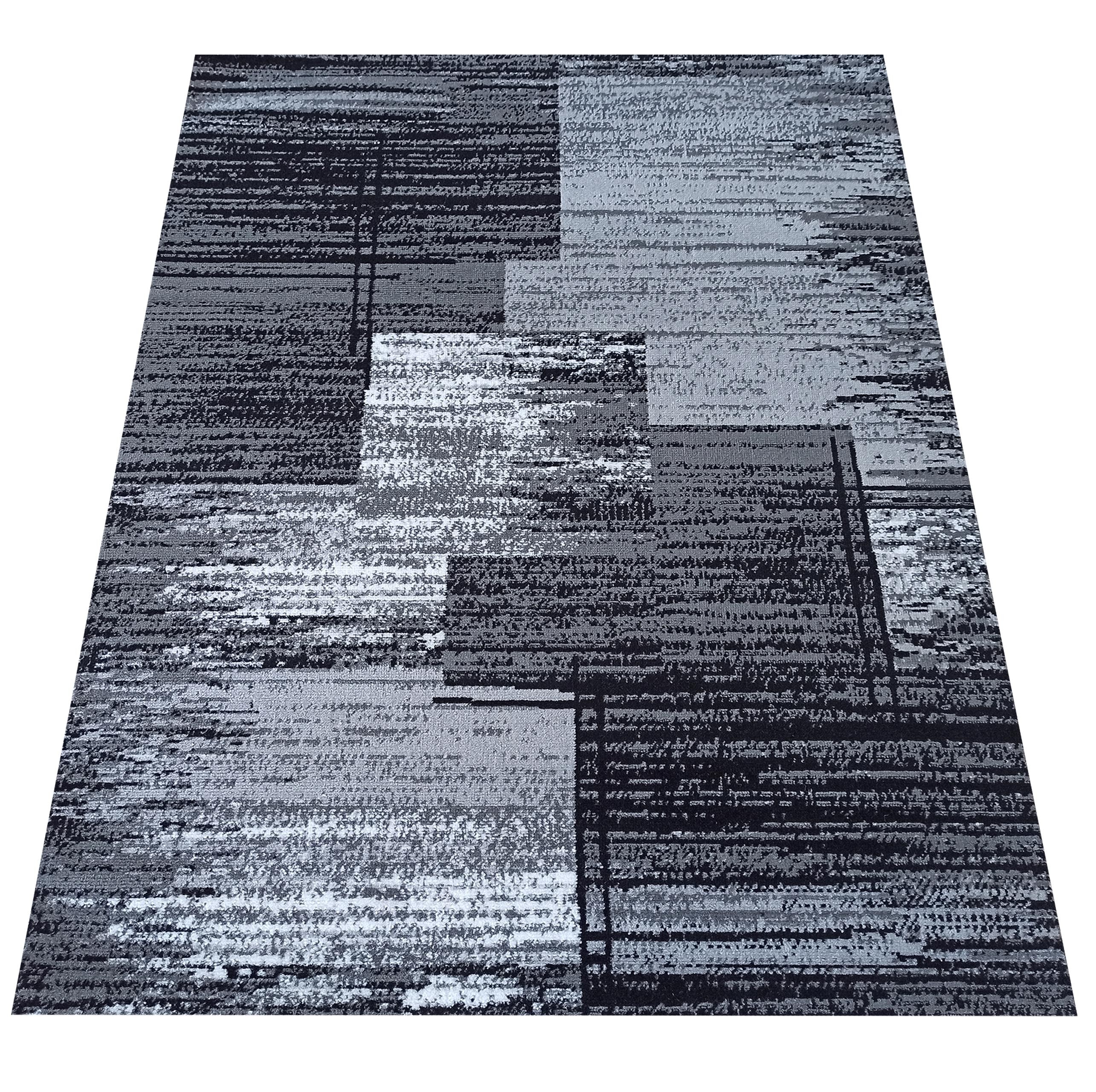 Kobercový ráj Kobercový ráj Kusový koberec Soho 13 Geometrický šedý Rozměr: 120x170 cm