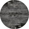 Kulatý koberec vlněný Agnella Calisia Bran Abstraktní šedý černý