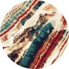 Kulatý koberec vlněný Agnella Calisia Shell Abstraktní vícebarevný
