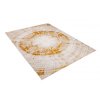 Kusový koberec moderní PALERMO N328A Pařez stromu béžový zlatý