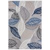Moderní kusový koberec AVENTURA EC99A Listy stromu šedý modrý