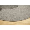 Kulatý sisalový koberec oboustranný Brussels 205631/11020 Moderní šedý grafitový