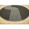 Kulatý sisalový koberec oboustranný Brussels 205631/11020 Moderní šedý grafitový