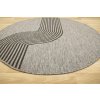 Kulatý sisalový koberec oboustranný Brussels 205631/11020 Moderní šedý grafitový
