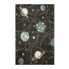 Dětský kusový koberec Lima G759A Planety grafitový šedý modrý