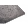 Koupelnová a wc předložka 1001 Stopa (6203) MONO 3PC Tmavě šedá1