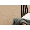 Kusový koberec Sisalový SPARK 0689 Proužky béžový černý5