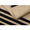 Kusový koberec Sisalový SPARK 0689 Proužky béžový černý13