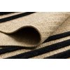 Kusový koberec Sisalový SPARK 0689 Proužky béžový černý10