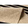 Kusový koberec Sisalový SPARK 0689 Proužky béžový černý8