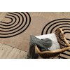 Kusový koberec Sisalový SPARK 0688 Geometrický béžový černý4