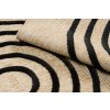 Kusový koberec Sisalový SPARK 0688 Geometrický béžový černý11