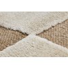 Kusový koberec Sisalový SPARK 0710A Geometrický béžový krémový7