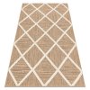 Kusový koberec Sisalový SPARK 0708A Geometrický béžový krémový