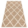 Kusový koberec Sisalový SPARK 0708A Geometrický béžový krémový