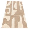 Kusový koberec Sisalový SPARK 0696A Geometrický béžový krémový