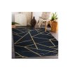 Kusový koberec vhodný k praní ANDRE 1222 Mramor geometrický protiskluzový černý zlatý3