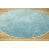 Kulatý dětský koberec Lima 2081A Jednobarevný modrý