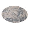Moderní kulatý koberec abstraktní Pula Spark modrý šedý4