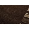 Kusový koberec SARI 3438A tmavě hnědý