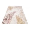 Kusový koberec GOLDEN NA37F Listí Moderní krémový