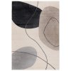 Moderní kusový koberec LUCY NP33B krémový béžový černý