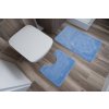 Koupelnová a wc předložka 1001 Stopa (5004) MONO 2PC Modrá3