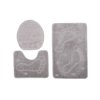 Koupelnová a wc předložka 1001 Stopa (6213) MONO 3PC Šedá