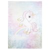 Dětský kusový koberec vhodný k praní BAMBINO 2661 Jednorožec protiskluzový růžový modrý10