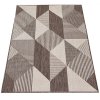 Kusový koberec sysalový oboustranný ZARA 16 Geometrický hnědý1