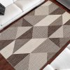 Kusový koberec sysalový oboustranný ZARA 16 Geometrický hnědý