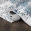 Kusový koberec DENVER G029A Abstraktní moderní modrý bílý