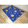 Dětský kusový koberec Galaxy Vesmír Planety modrý