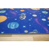 Dětský kusový koberec Galaxy Vesmír Planety modrý