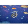 Dětský kusový koberec Galaxy Vesmír Planety modrý