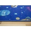 Dětský kusový koberec Galaxy Vesmír Planety modrý