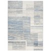 Moderní kusový koberec PORTLAND G498B bílý modrý323