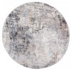 Kulatý koberec PORTLAND G512A Abstraktní bílý šedý