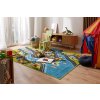 Dětský kusový koberec Adventure Lahti modrý zelený1