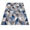Moderní kusový koberec AVENTURA  EC96A Trojúhelníky šedý modrý
