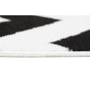 Moderní kusový koberec CHEAP T238B černý bílý2