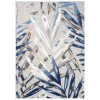 Moderní kusový koberec AVENTURA EC68C Listy palmy modrý šedý4