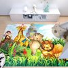 Dětský kusový koberec vhodný k praní BAMBINO 2650 Slon Žirafa Opice Lev vícebarevný11