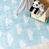 Dětský kusový koberec vhodný k praní BAMBINO 2469 Mráčky Nebe protiskluzový modrý12