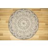 Kulatý sisalový koberec oboustranný Brussels 205333/10010 stříbrný šedý (Rozměr průměr 140 cm)