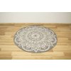 Kulatý sisalový koberec oboustranný Brussels 205333/10010 stříbrný šedý (Rozměr průměr 140 cm)