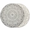 Kulatý sisalový koberec oboustranný Brussels 205333/10010 stříbrný šedý (Rozměr průměr 140 cm)